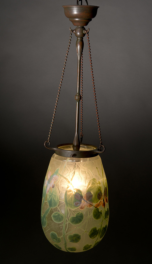 Tiffany Studios Hanging Cameo Glass Globe Estimate:  $80,000 / 100,000 