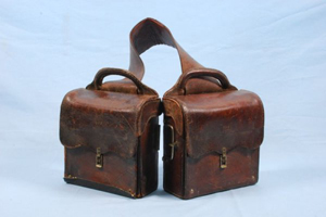 A Texas doctor's saddlebags, circa 1880s. Image courtesy LiveAuctoneers.com archive and Burley Auction Group.
