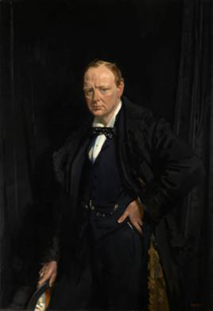 'Winston Churchill' by William Orpen, 1916, Lent by the Churchill Chattels Trust; Image © National Portrait Gallery, London