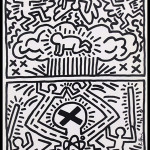 Keith Haring, first solo exhibition poster, signed. William Jenack Estate Appraisers and Auctioneers image.