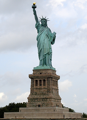 New York's most famous tourist attraction, The Statue of Liberty, remains closed following Hurricane Sandy. Photo taken Aug. 8, 2010 by Elcobbola, licensed under the Creative Commons Attribution-Share Alike 3.0 Unported license.