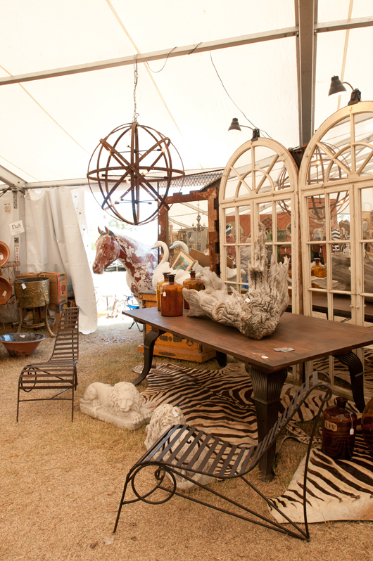 Interesting vintage pieces and great presentation are hallmarks of the dealers at Marburger Farm Antique Show. Marburger Farm Antique Show image.