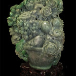 Jadeite rose basket. Carstens Galleries image.