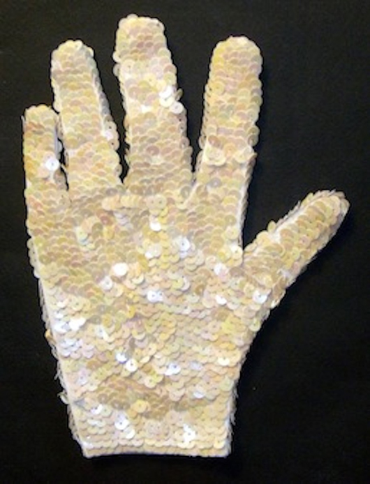 Michael Jackson stage-worn glove. Fame Bureau image.