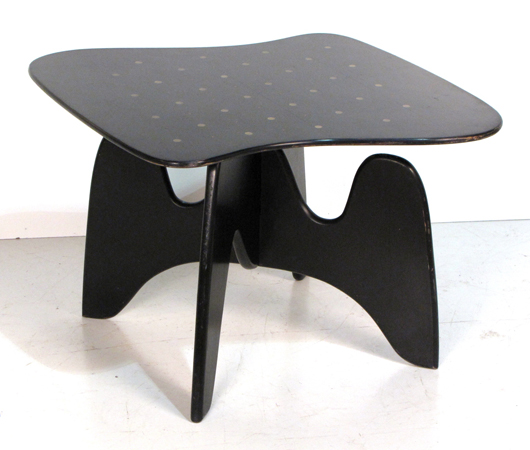 Rare and important chess table designed by Isamu Noguchi for Herman Miller. Price realized: $109,250. S&S Auction image.