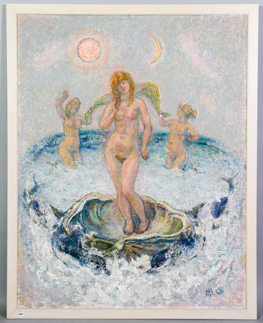 Cherkes, 'Birthday of Venus,' oil on canvas. Kaminski's image.