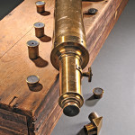 John Bryne 4-inch brass refracting telescope, New York, 1880. Estimate: $10,000-$12,000. Skinner Inc. image.