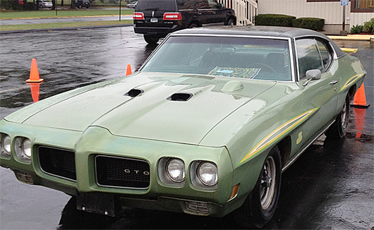 By far the top lot of the sale was this 1970 Pontiac GTO (The Judge) that brought $25,875. Tim’s Inc. image.