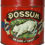 Scarce Possum cigar canister. Image courtesy LiveAuctioneers.com Archive and Dan Morphy Auctions.
