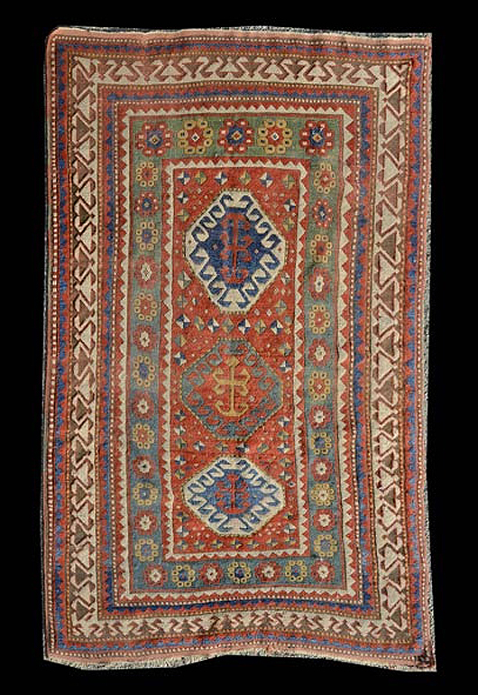 Kazak rug sold for $2,242. Michaan's Auctions image.