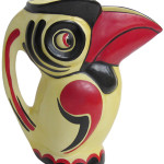 his 9-inch toucan pitcher is marked 'Ditmer-Urbach, Made in Czechoslovakia, hand painted.' It was bought at a flea market in 1982 for $25. Today it's worth almost $500.