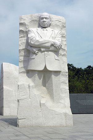 Martin Luther King Jr. Memorial in Washington D.C. National Park Service photo, sourced from Wikimedia Commons. It is believed that the use of this image of a copyrighted work constitutes fair-use and does not infringe on copyright.