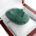 Huge green beryl gemstone. Estimate: $10,332-$20,664. Government Auction image.
