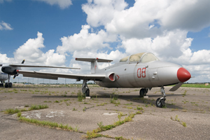 An Aero L-29 Delfin jet, used to train Warsaw Pact pilots in the early 1960s. Image by Dmitry A. Mottl. This file is licensed under the Creative Commons Attribution-Share Alike 3.0 Unported license.