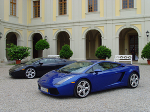 Two Lamborghini Gallardos, similar to one owned by the Tunisian dictator. Image by Klaus Nahr, courtesy of Wikipedia Commons.