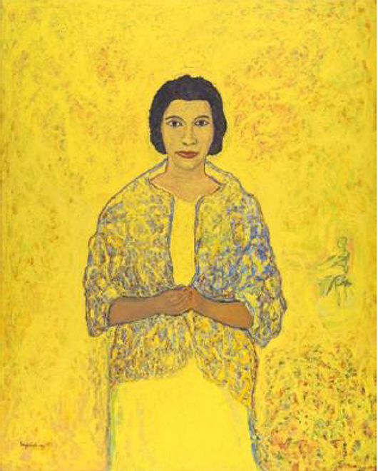 Beauford Delaney (American, 1901-1979), Marian Anderson, 1965, oil on canvas, 63 x 51½ in., J. Harwood and Louise B. Cochrane Fund for American Art. Image reproduced with permission of VFMA.