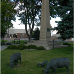 'Greener & Greener Pastures,' a sculptural group located at the Veteran's Memorial in Casper, Wyoming. Photo taken Sept. 24, 2010 by Jimmy Emerson. Licensed under the Creative Commons Attribution-NonCommercial-NoDerivs 2.0 Generic license. Visit Emerson's online photostream at http://www.flickr.com/photos/auvet/