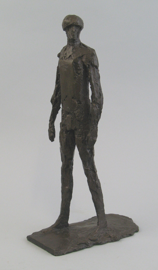 'Man Standing' by Dame Elisabeth Frink' (1930-1993), which realized £22,500 ($36,380), the top price of the November auction held by Yorkshire auctioneers Dee Atkinson & Harrison. Image courtesy Dee Atkinson & Harrison.