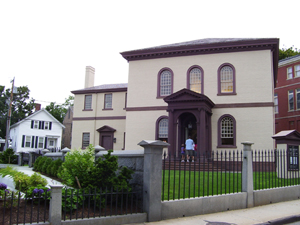 The Touro Synagogue in Newport, R.I. Image by Swampyank at en.wikipedia. This file is licensed under the Creative Commons Attribution-Share Alike 3.0 Unported license.