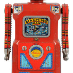 Masudaya Machine Man battery-operated robot, $45,600. Morphy Auctions image.