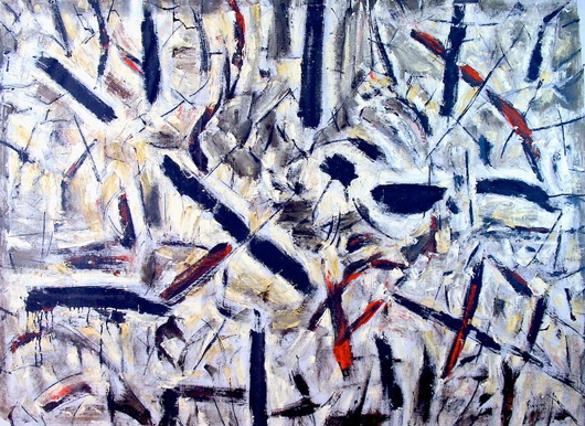 Arthur Pinajian, untitled, 1963, 36 by 50 inches. Rediscovered Masters image.