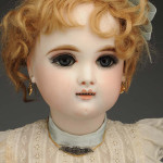 French bisque bebe doll incised ‘Eden Bebe Paris 9,’ 23 inches, $18,000. Morphy Auctions image.