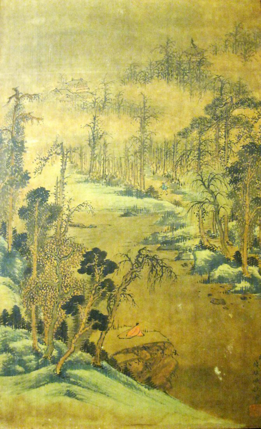 Chinese scroll painting attributed to Qian Weicheng (1720-1772). Ink and color on silk, inscribed and signed by artist with one seal. Painting size 30 x 18 in. Est. $10,000-$20,000. Imperial Auctioneers image.