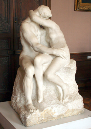 The Rodin Museum in Paris is loaning 50 works by the 19th century sculptor to the exhibition, including 'The Kiss.' Image courtesy of Wikimedia Common.