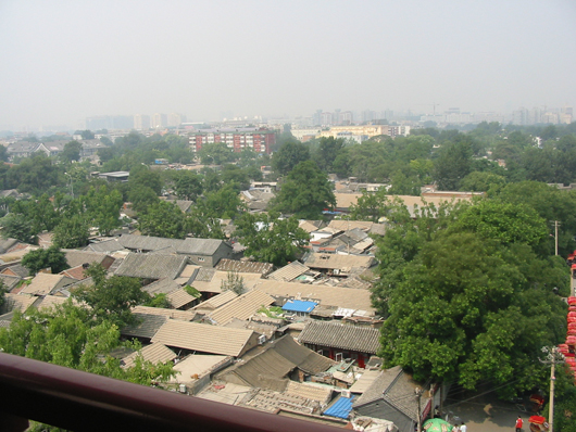 View of Hutong rooftops from the Drum Tower in Beijing. Image by Ellywa. This file is licensed under the Creative Commons Attribution-Share Alike 3.0 Unported, 2.5 Generic, 2.0 Generic and 1.0 Generic license.