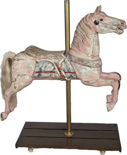 1920s Herschell carousel horse. Government Auction image.