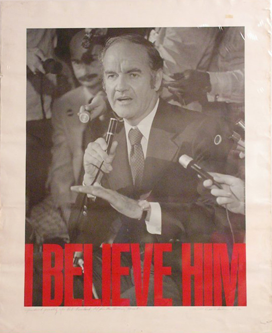 George McGovern poster, 1972. Image courtesy LiveAuctioneers.com Archive and Hartman's Auctioneers & Appraisers.