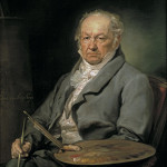 'Portrait of Francisco Goya' by Vincente Lopez y Portana (1826), oil on canvas, is one of the paintings the Chinese painters are copying as part of their training. Museo del Prado, Madrid.