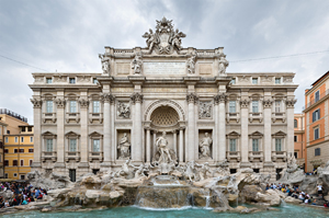 Trevi Fountain in Rome. Image by Diliff. This file is licensed under the Creative Commons Attribution 3.0 Unported license.
