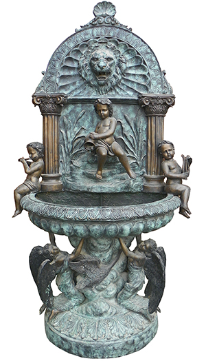 Bob Courtney Auctions will sell this large bronze fountain at the May 12 auction in Millbury, Mass. Image courtesy of Bob Courtney Auctions.