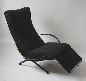 Osvaldo Borsani Tecno P-40 adjustable lounge, textile covering. Estimate: 2,000-2,500 euros. E-Art Auctions image.