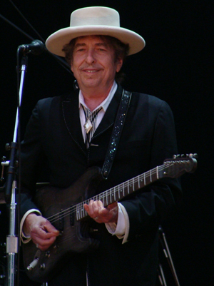 Singer-songwriter Bob Dylan. Image by Alberto Cabello. This file is licensed under the Creative Commons Attribution 2.0 Generic license,