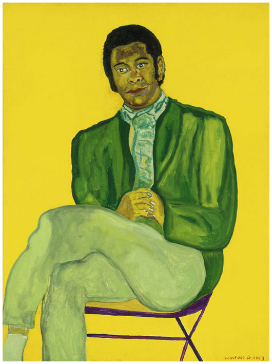 Beauford Delaney (1901-1979), 'Portrait of a Young Musician,' n.d. Acrylic on canvas, 51 × 38 inches. Studio Museum in Harlem, gift of Ms. Ogust Delaney Stewart, Knoxville, Tenn. © Estate of Beauford Delaney, by permission of Derek L. Spratley, Esquire, Court Appointed Administrator.