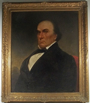 Portrait of Daniel Webster, oil on canvas. Three Rivers Auction Co. image.