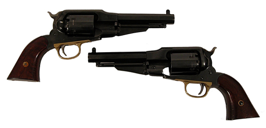 Revolvers used by Jamie Foxx in ‘Django Unchained.’ Premiere Props image.