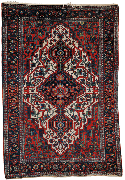 Hamadan rug, northwest Persia, 20th century, 7 feet 2 inches x 5 feet. Estimate: $400-$600. Skinner Inc. image.