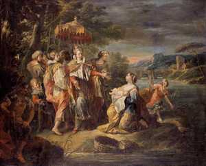 An example of Italian master Gaspare Diziani's work: 'The Finding of Moses.' Image courtesy of Wikimedia Commons.