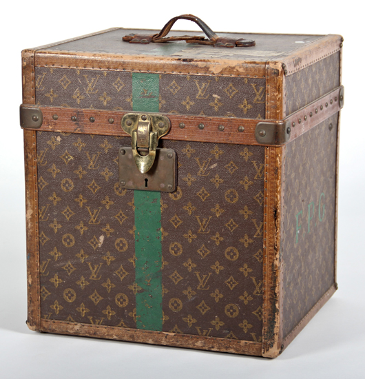Louis Vuitton hatbox. Material Culture image.