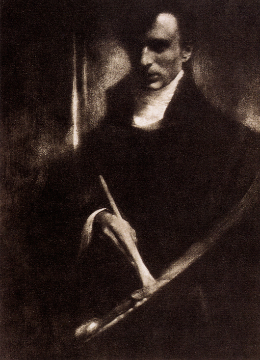'Self-portrait,' by Edward Steichen. Published in 'Camera Work,' No 2, 1903. Image courtesy Wikimedia Commons.