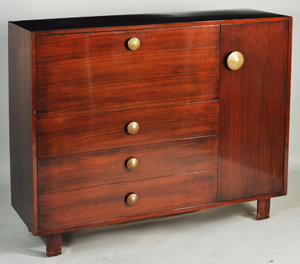 Herman Miller rosewood credenza. Price realized: $1,440. Woodbury Auction image.