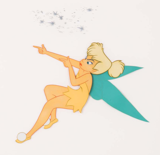Tinkerbell cel from 'Peter Pan.'