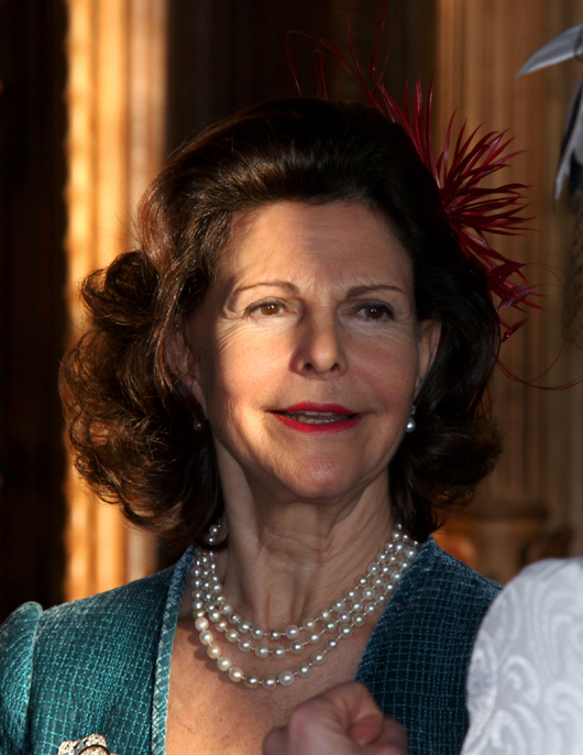 Queen Silvia of Sweden. Image by Janwikifoto. This file is licensed under the Creative Commons Attribution-Share Alike 3.0 Unported, 2.5 Generic, 2.0 Generic, 2.0 Generic and 1.0 generic license.