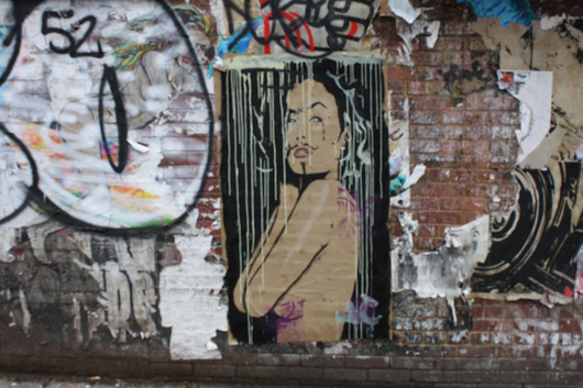 Wheatpasting by JC, Brooklyn. Photo by Kelsey Savage.