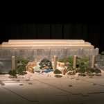 Model of the proposed Dwight D. Eisenhower Memorial. Eisenhower Memorial Commission image, courtesy of Wikimedia Commons.
