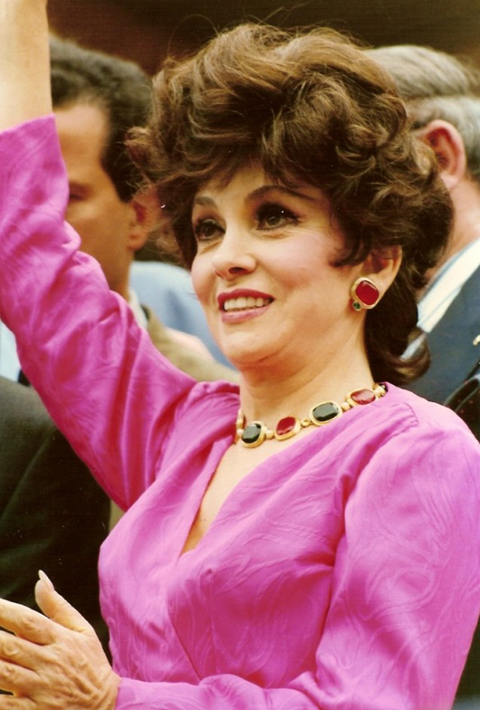 Gina Lollobrigida at the 1991 Cannes Film Festival. Image by Georges Biard. This file is licensed under the Creative Commons Attribution-Share Alike 3.0 Unported license. 