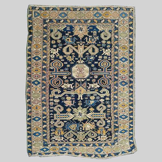 Perepedil Shirvan rug. Estimate: $500-$700. Michaan’s Auction image.